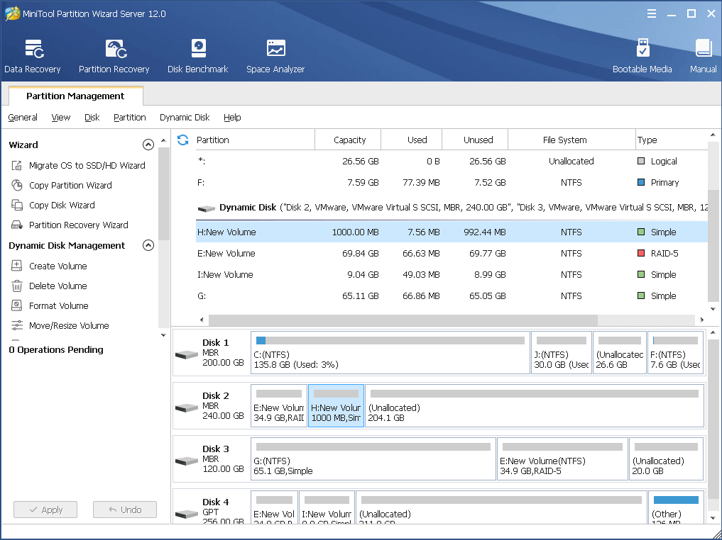 Selecting partition or selecting disk