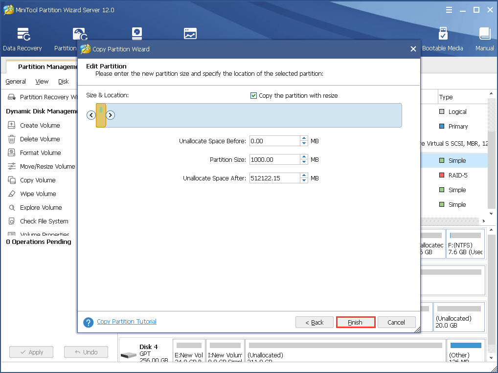 edit partition