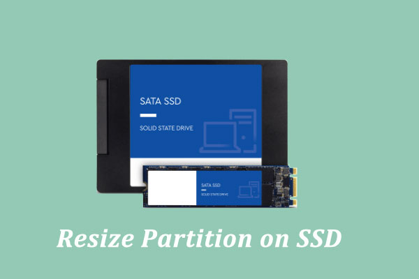 SSD partition resizing