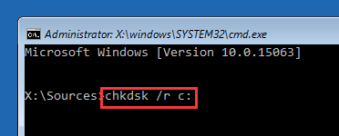 type the command 