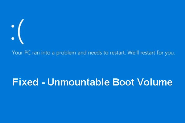 how that can fix unmountable boot volume without xp disk