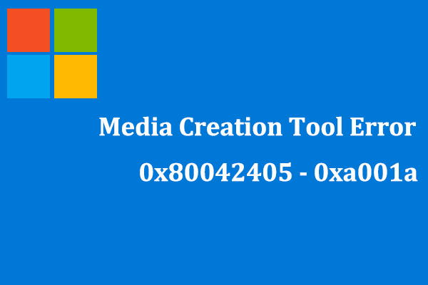 windows media creation tool error 0x80042405 0xa001a