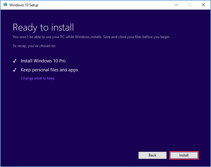 download windows 10 media install after upgrade pro