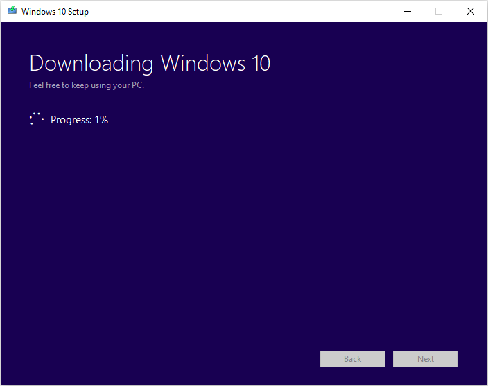 downloading Windows 10