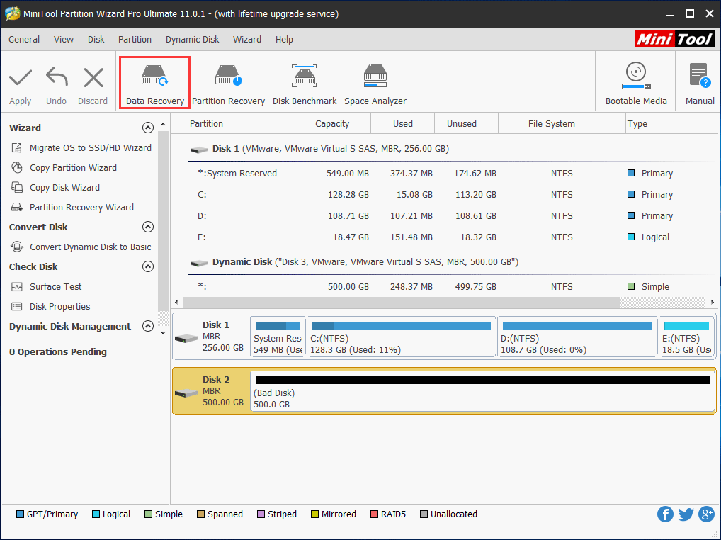 recover data from invalid dynamic disk