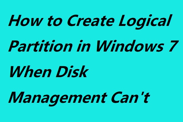 create logical partition