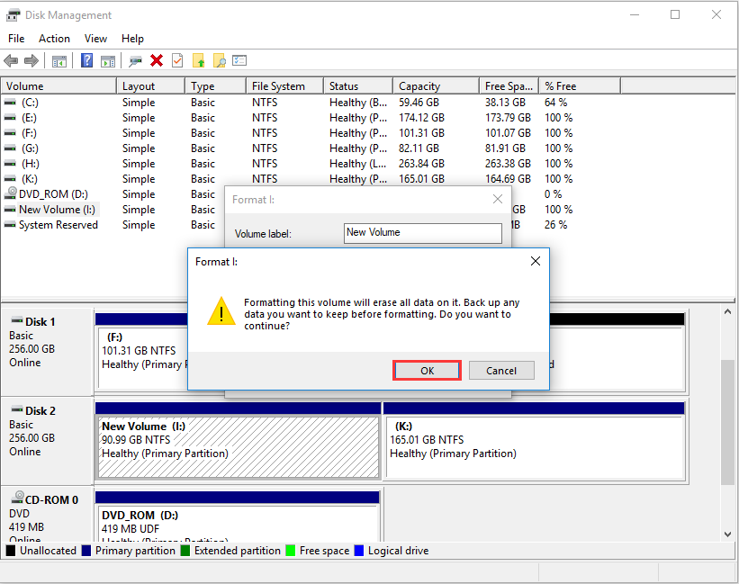 click OK