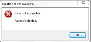 the error message