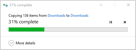 move files to another partition