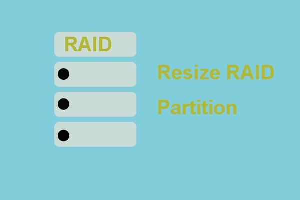 resize RAID partition
