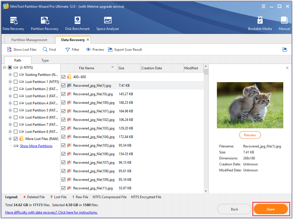 check needed files recovered from your flash drive