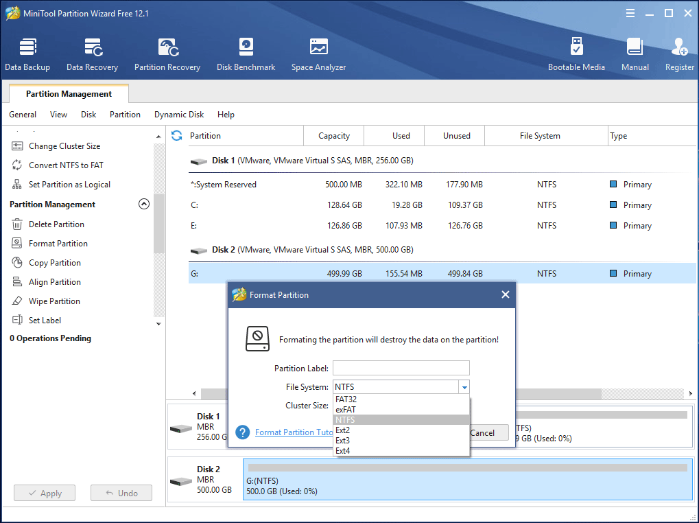 format partition Windows 10