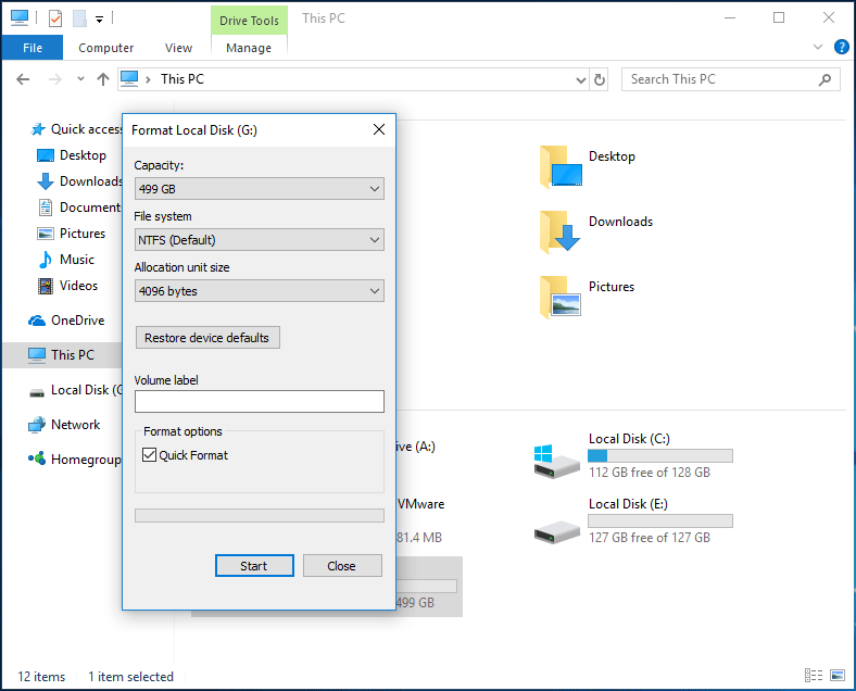 free windows 10 disk formatting utility