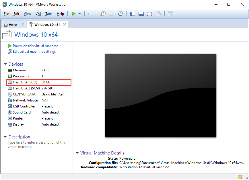 click Hard Disk
