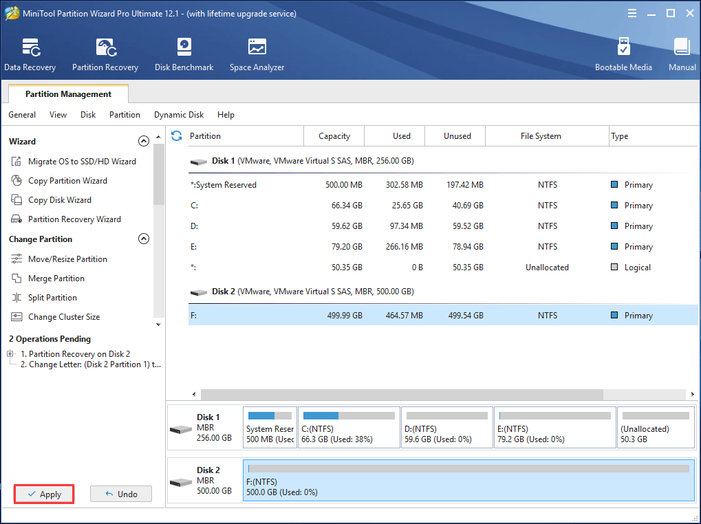 allocate a drive letter for recovered NTFS partition