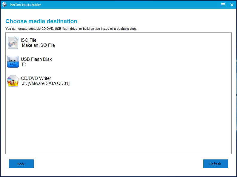 create a bootable media