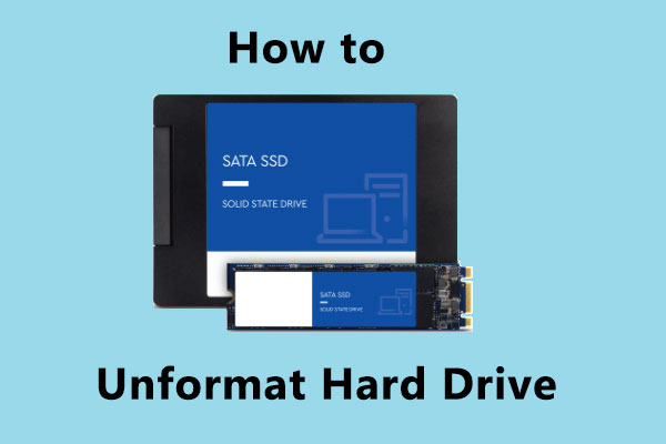 unformat hard drive