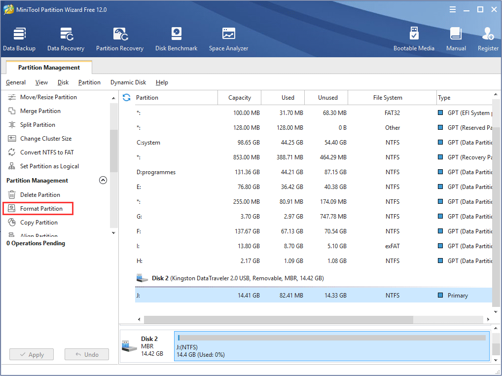 sandisc usb drive formatter