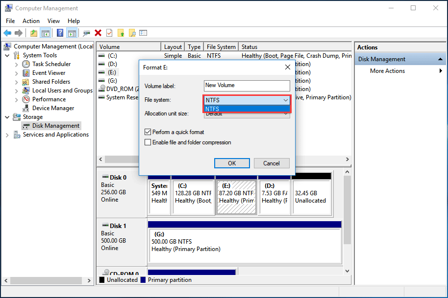 free windows 10 disk formatting utility