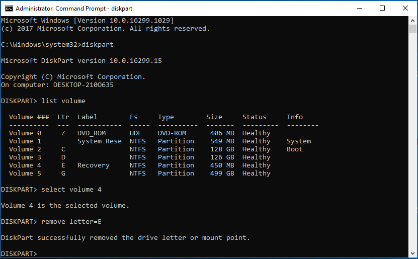 Fix Windows 10 1803 Update Creates a Recovery Partition MiniTool