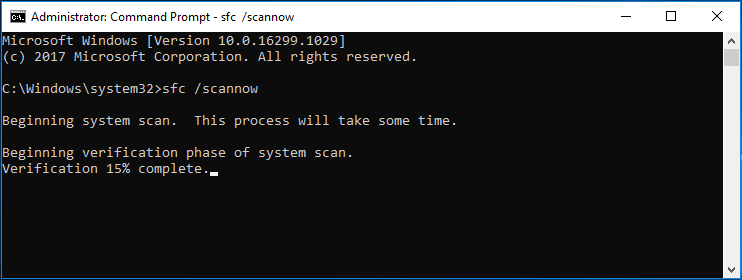 sfc scannow