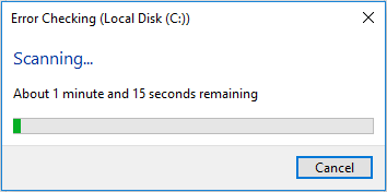 scanning your drive