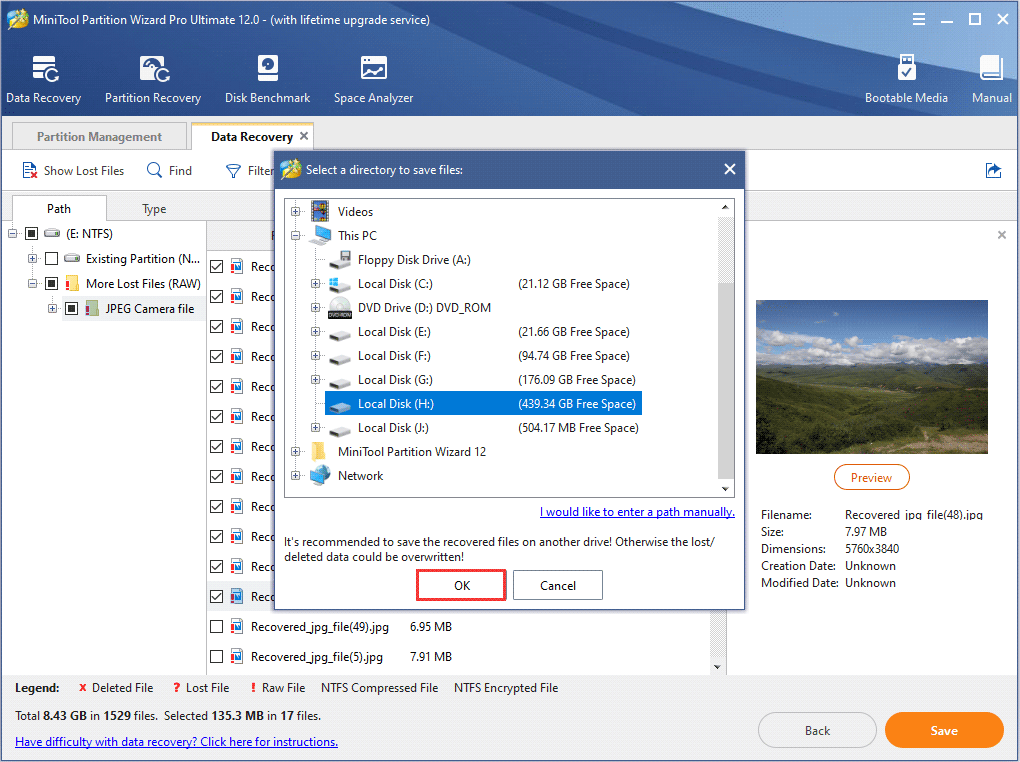save needed files to another safe place