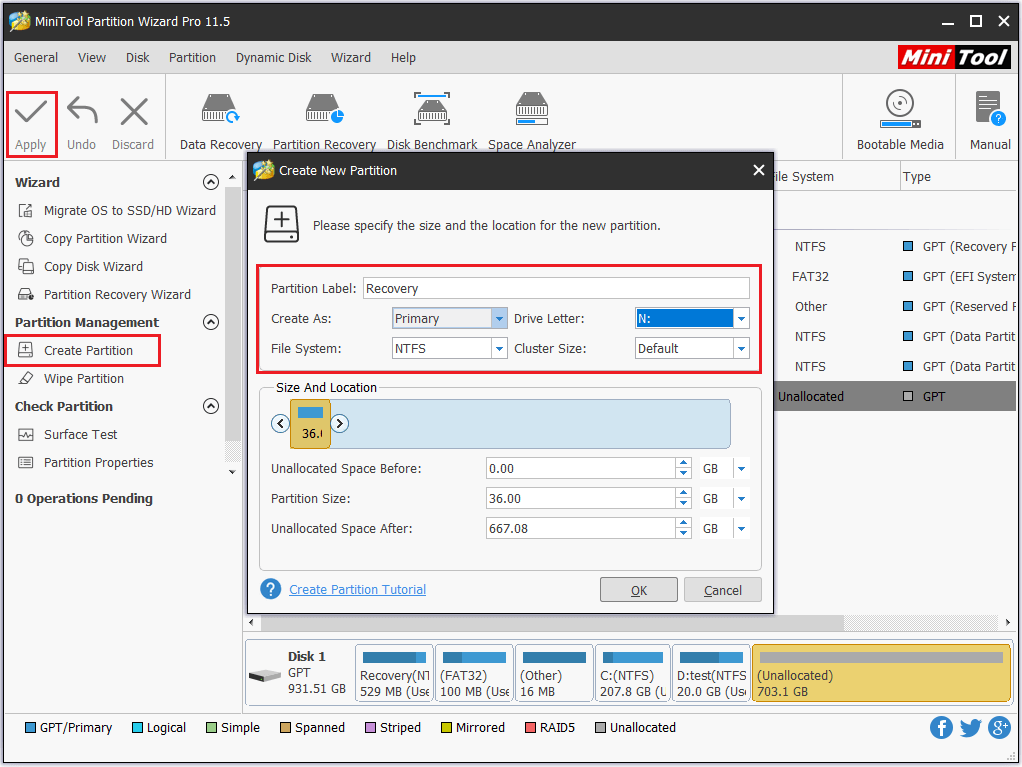 dell recovery partition windows 7