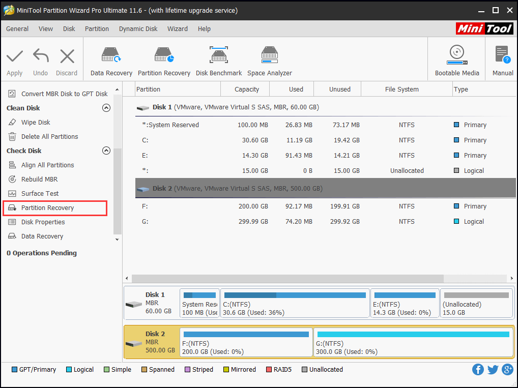 apply partition recovery