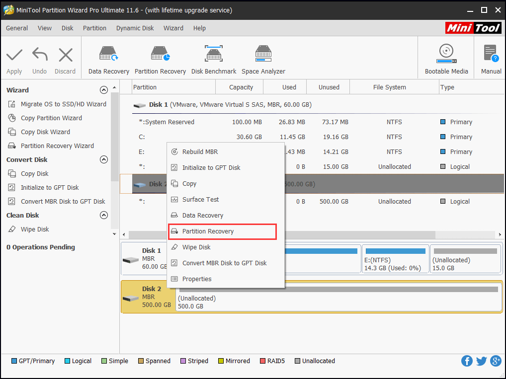 choose partition recovery
