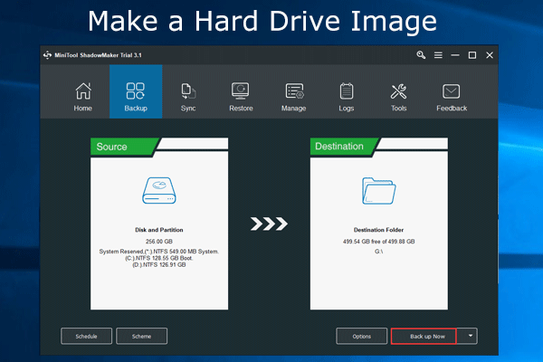 hard drive image