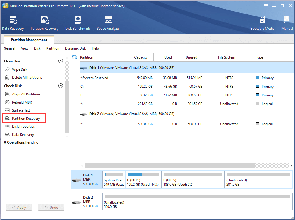 drive 0 partition 2 recovery