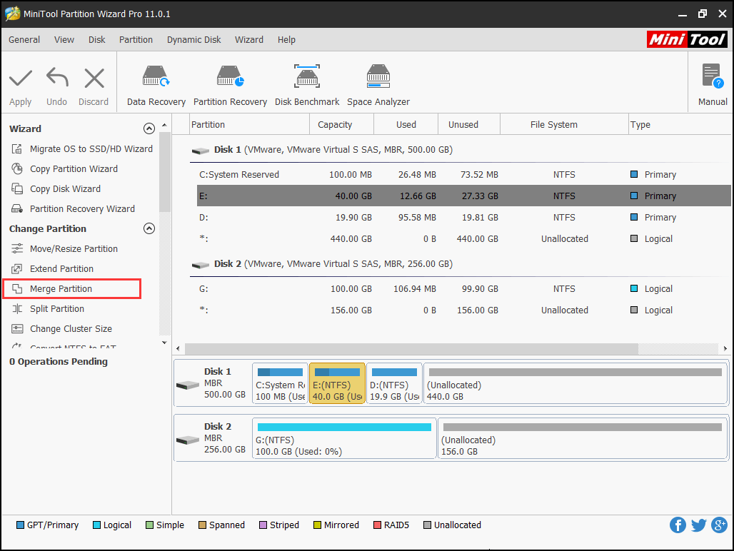 Select Merge Partition