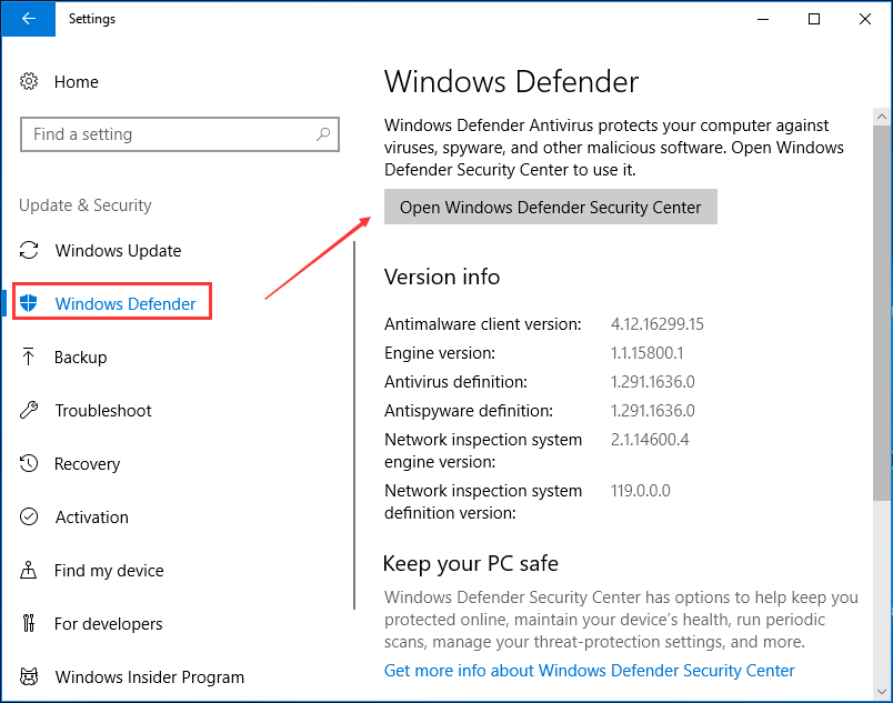 Windows Defender