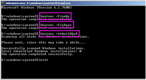missing operating program error windows 7
