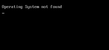 operating system not found