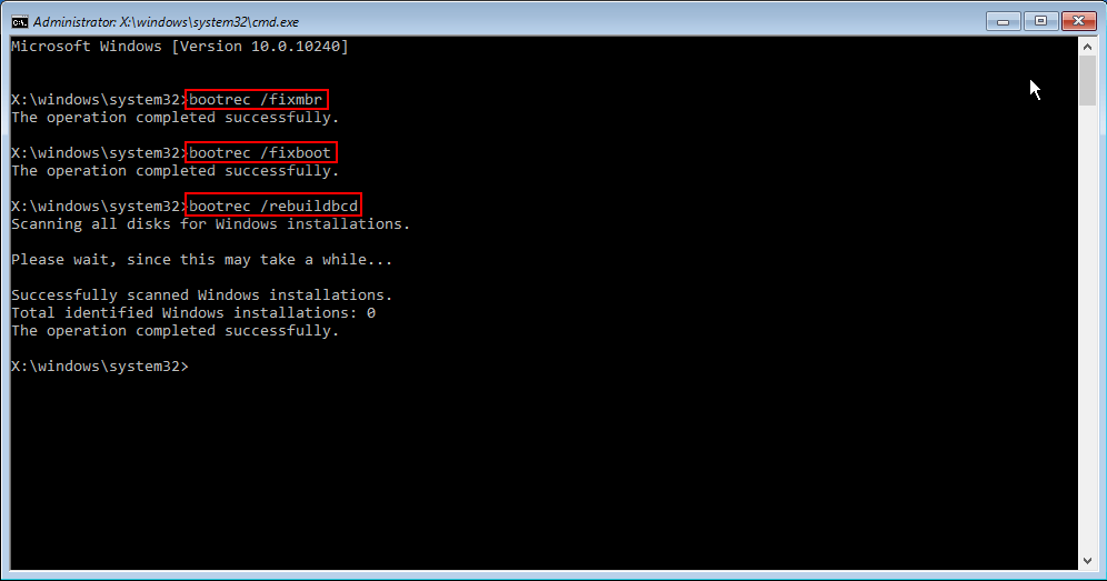fix MBR