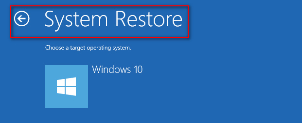 System Restore