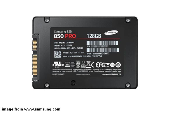 Samsung 850 Pro and Evo SSD