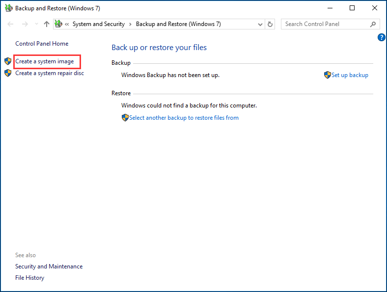 Backup and Restore Windows 7