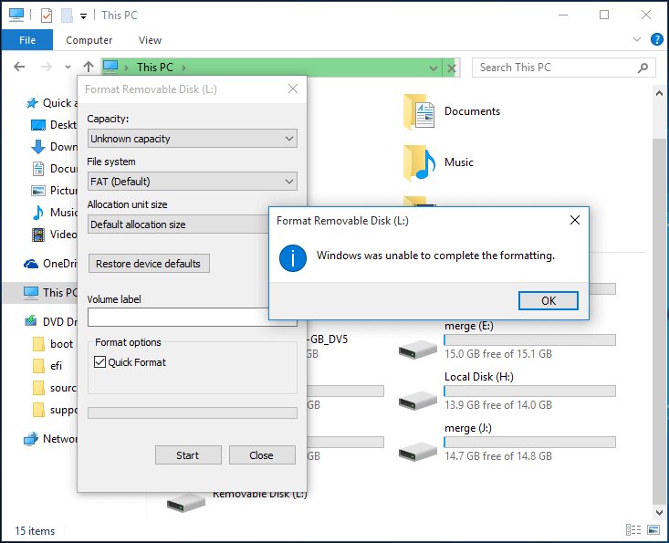 How Do I Fix Windows Was Unable To Complete The Format Error