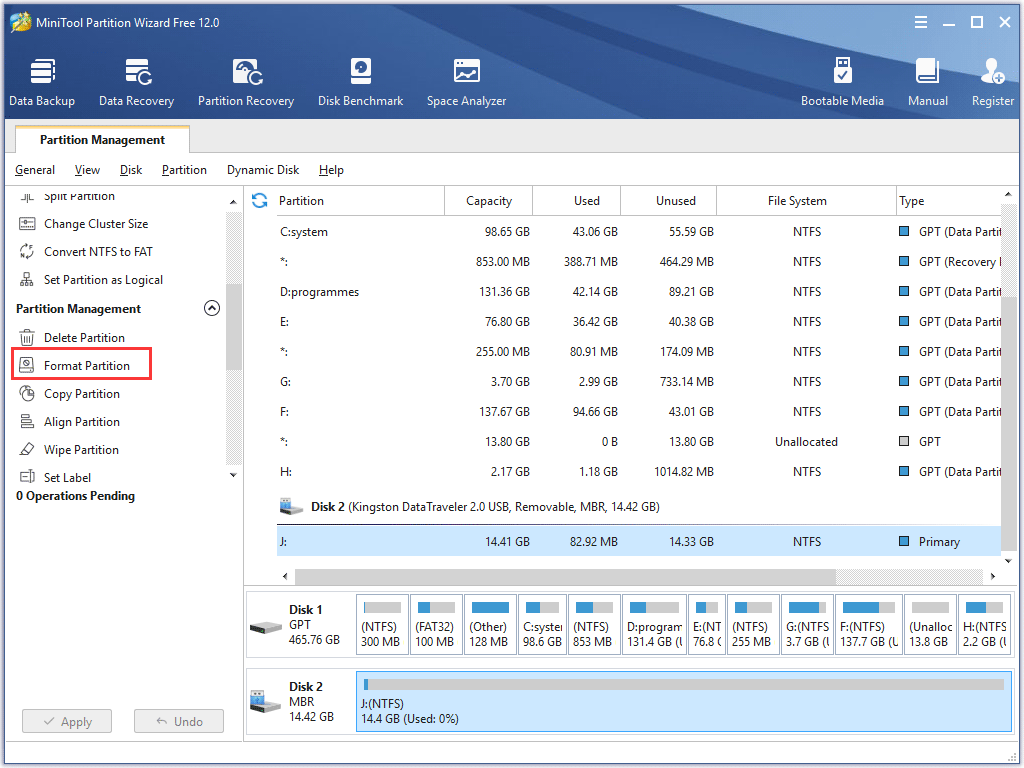 thumb drive format for mac and pc