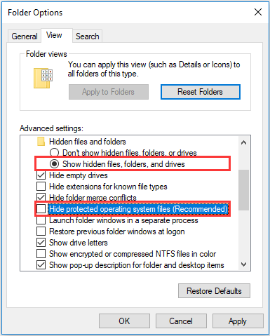 delete previous versions windows 10