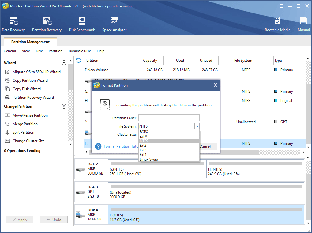choose a file system
