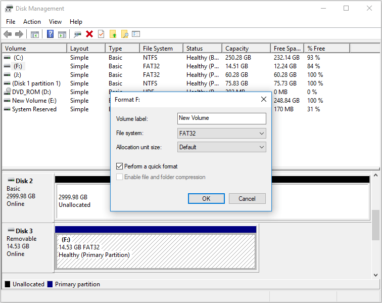 choose file system and click OK