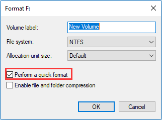 format through Disk Management