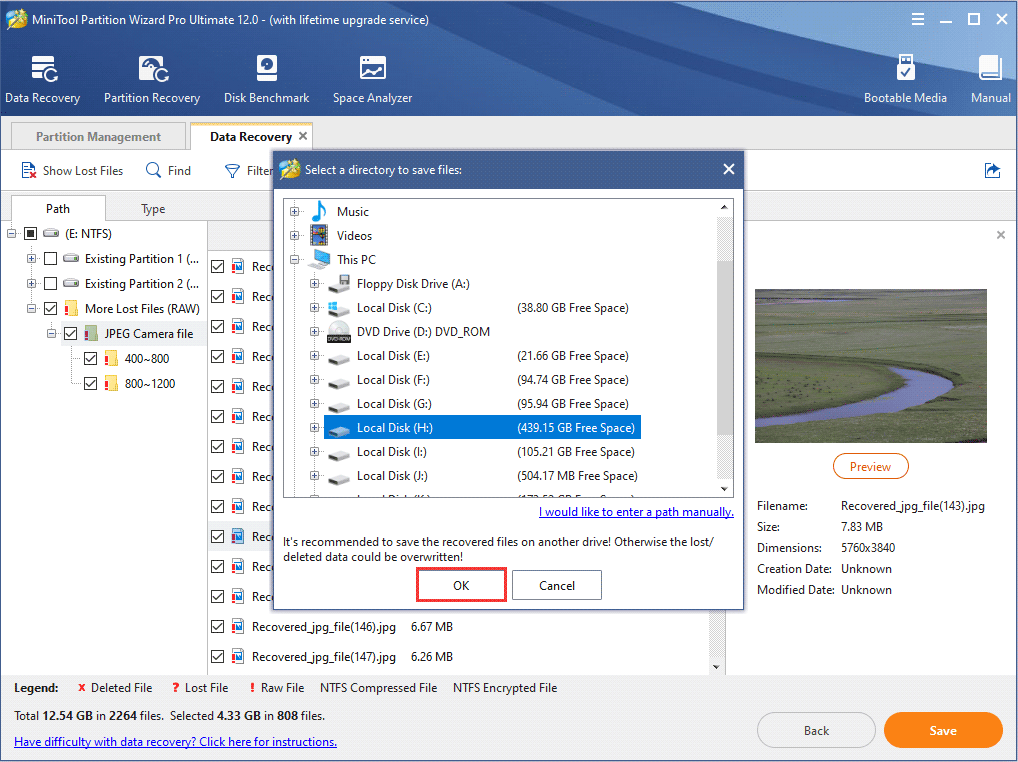 save files to a safe place
