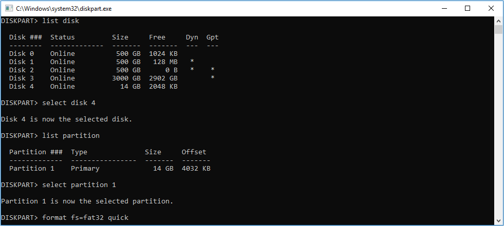 format Samsung smart TV USB with command