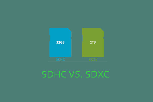 SDHC vs. SDXC