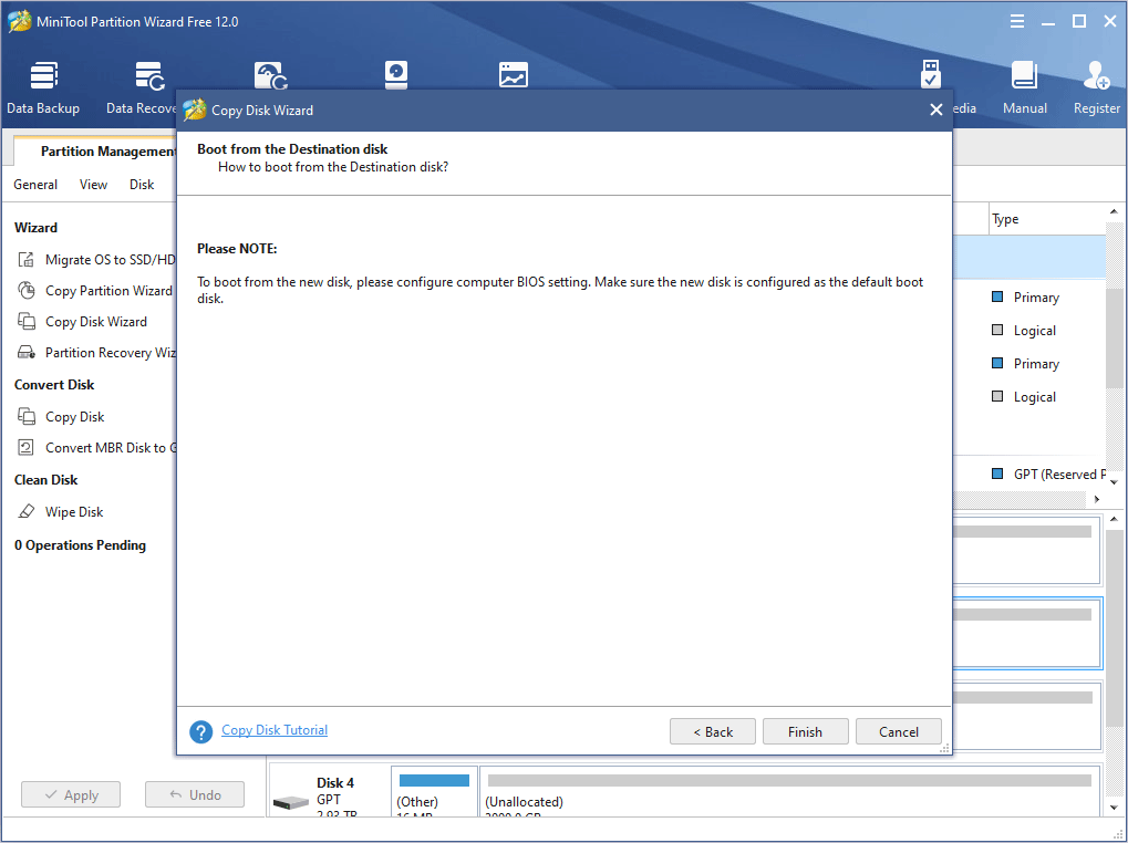 a note window pops up